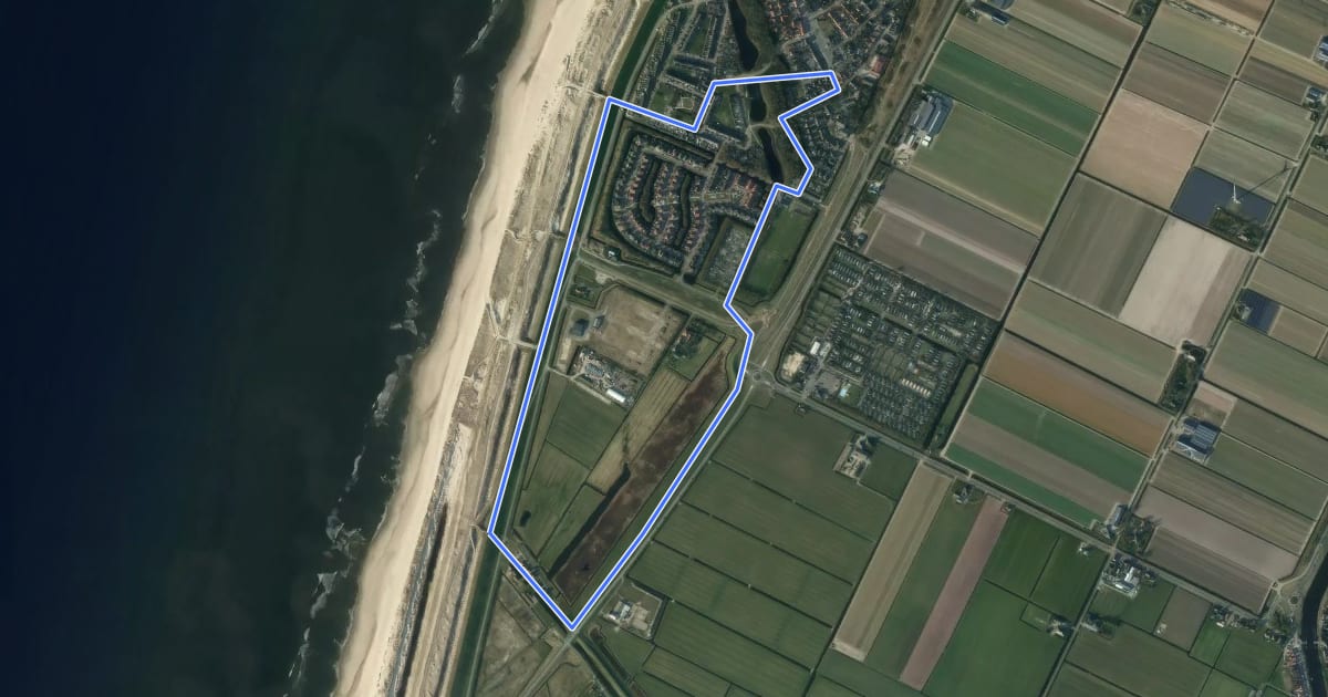 Маршрут Petten oranje 4,2 km на спутниковом снимке