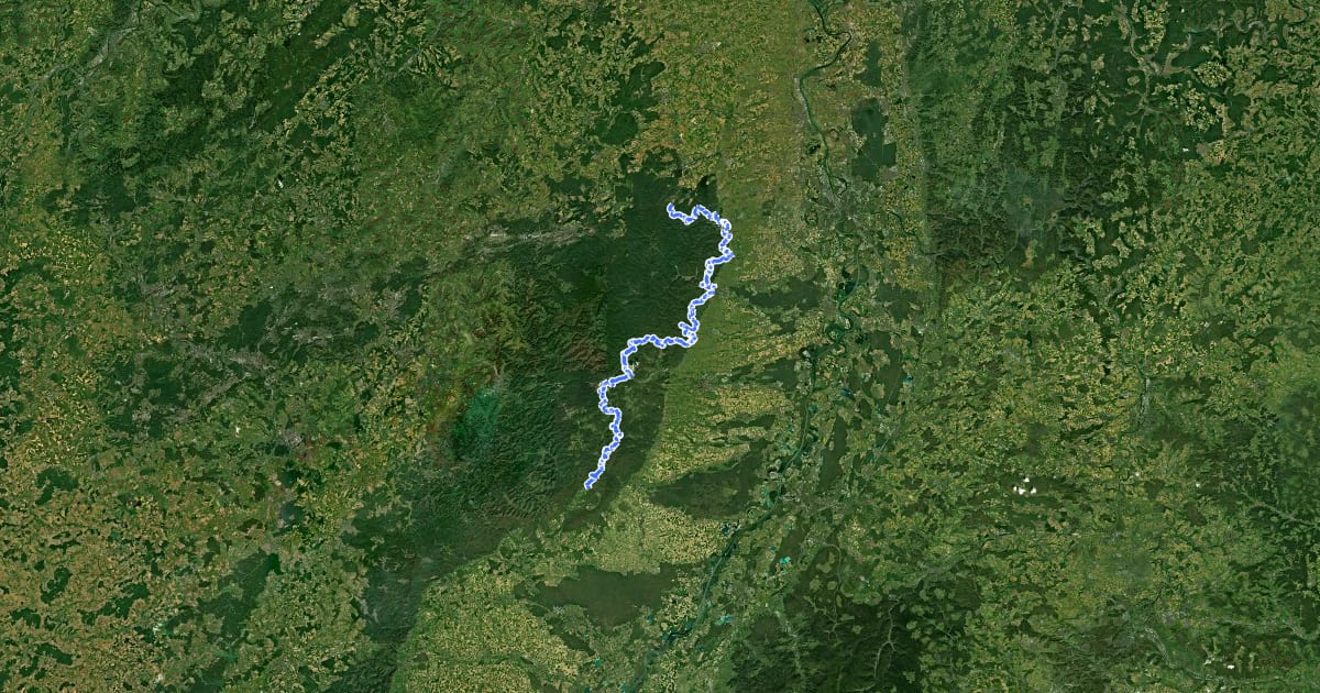 Маршрут Pfälzerwald Roter Punkt на спутниковом снимке