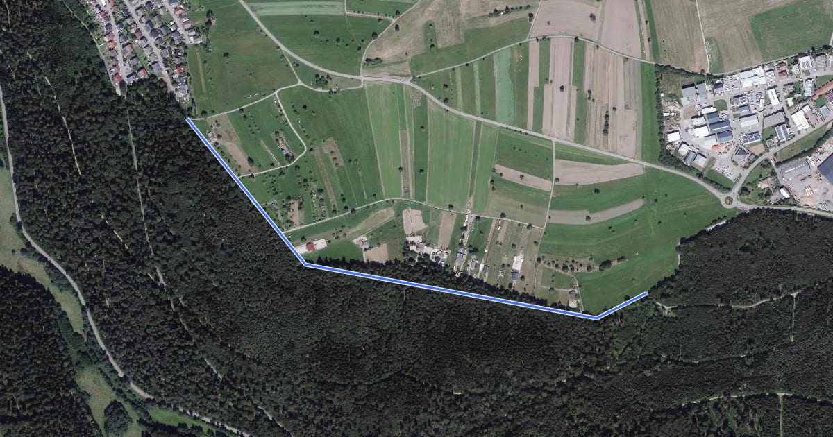 Маршрут Pfaffenrot Weinbrünnlestraße - Weinbrünnlehütte на спутниковом снимке