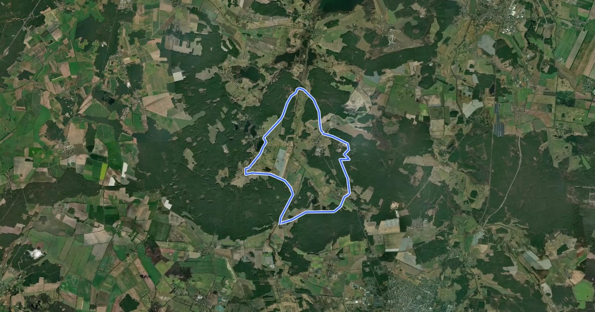 Маршрут Pfefferfliessroute на спутниковом снимке