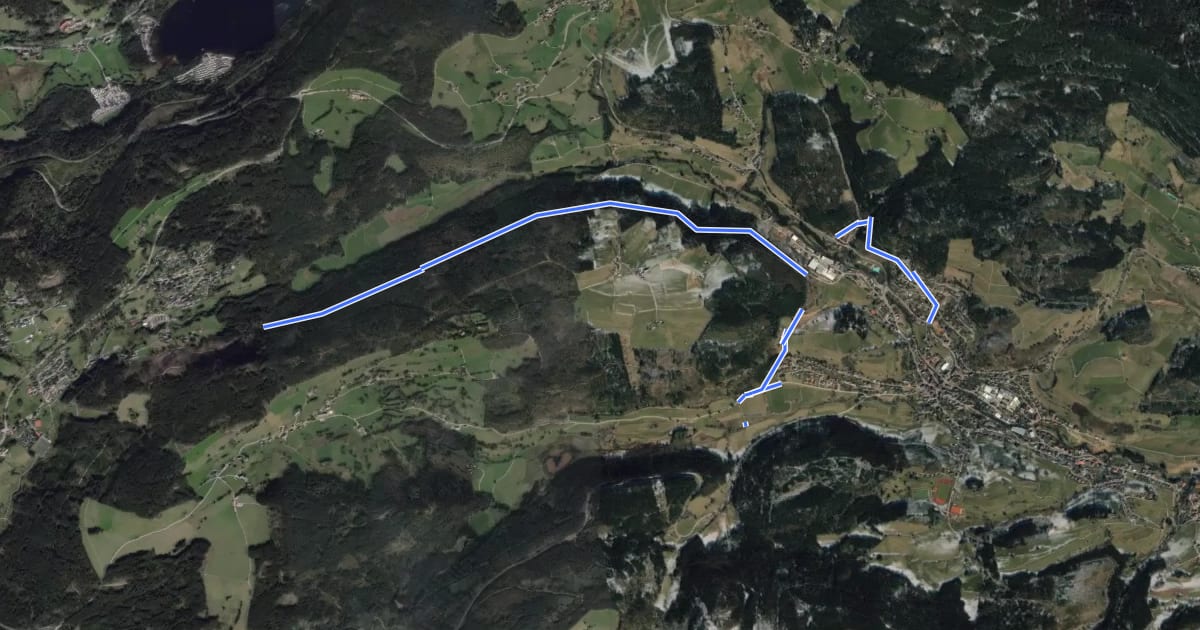 Маршрут Pfeifferhalde на спутниковом снимке