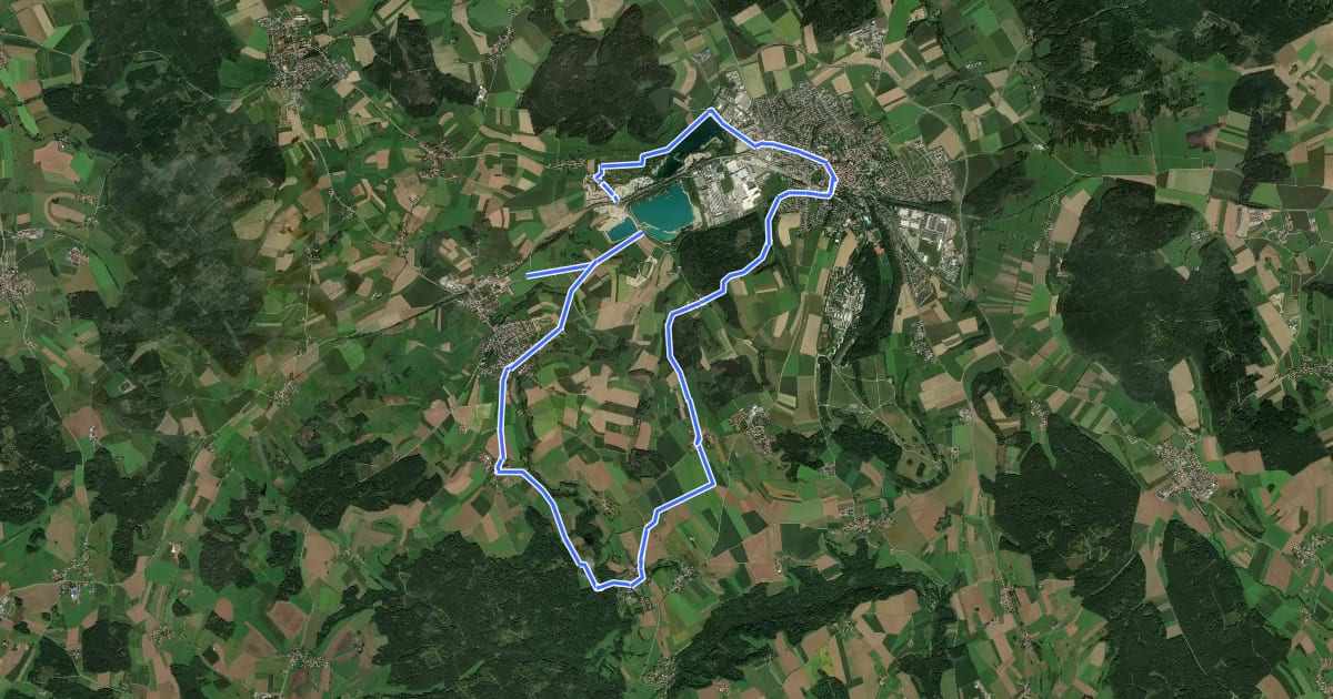 Маршрут Pfullendorf und Umgebung на спутниковом снимке