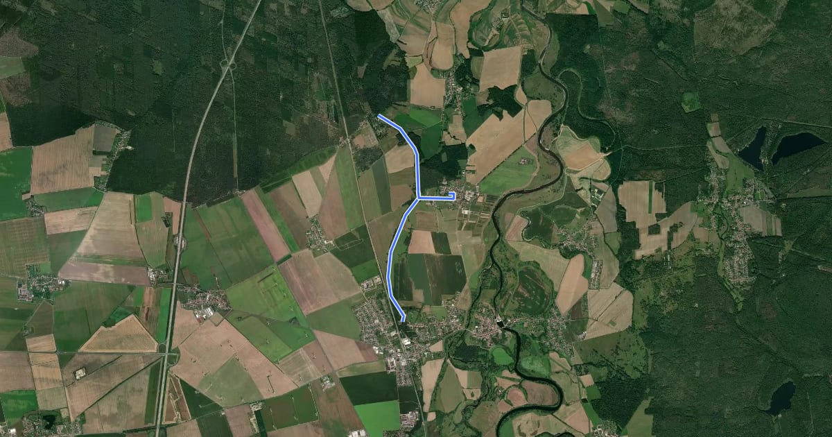 Маршрут Philipp-von-Zesen-Gedenkwanderweg на спутниковом снимке