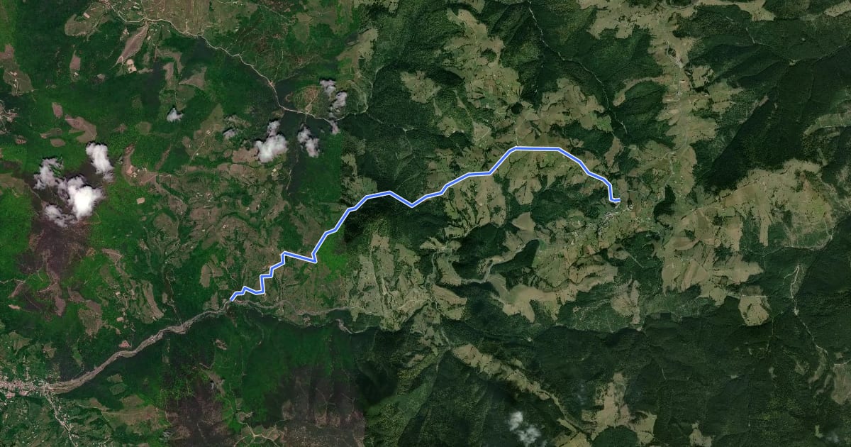 Маршрут Piatra Fântânele - Drumul Romanilor - Valea Străjii на спутниковом снимке