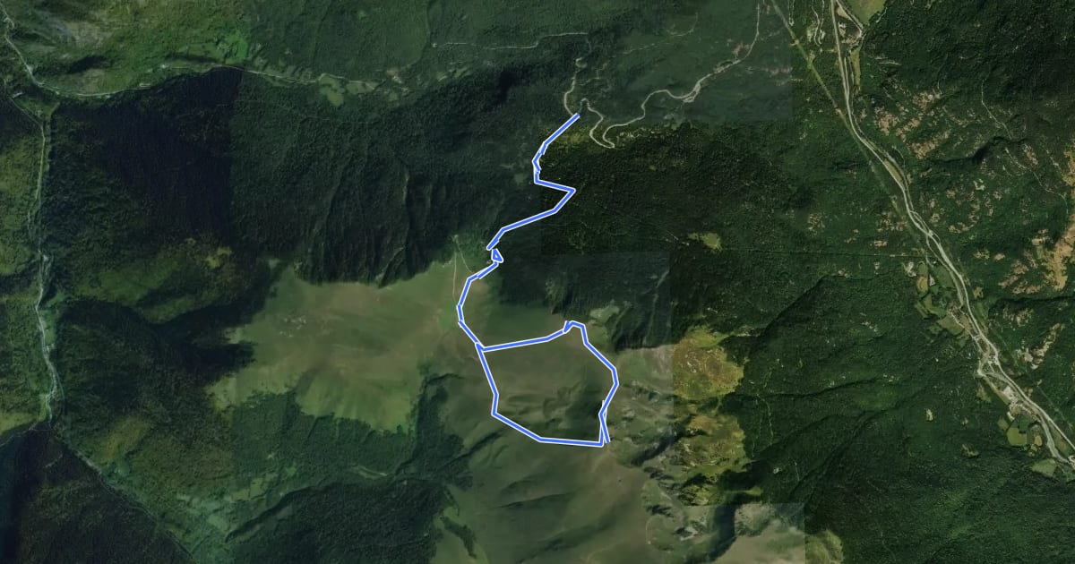 Маршрут Pic d'Arrès par le col du Portillon на спутниковом снимке
