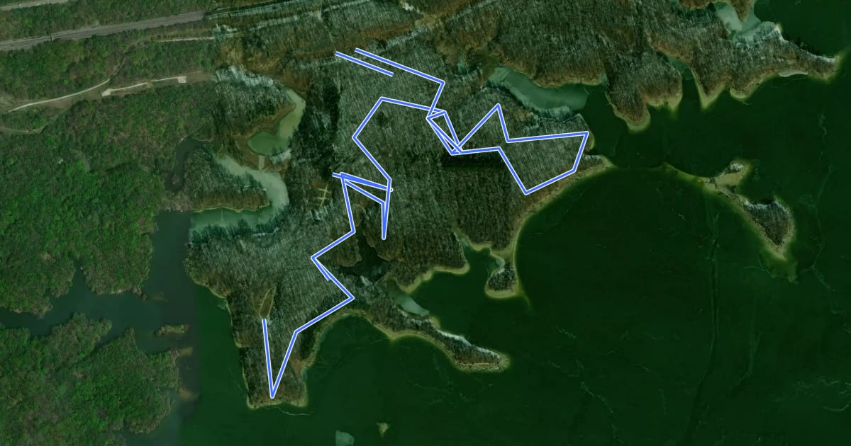 Маршрут Picket Point на спутниковом снимке