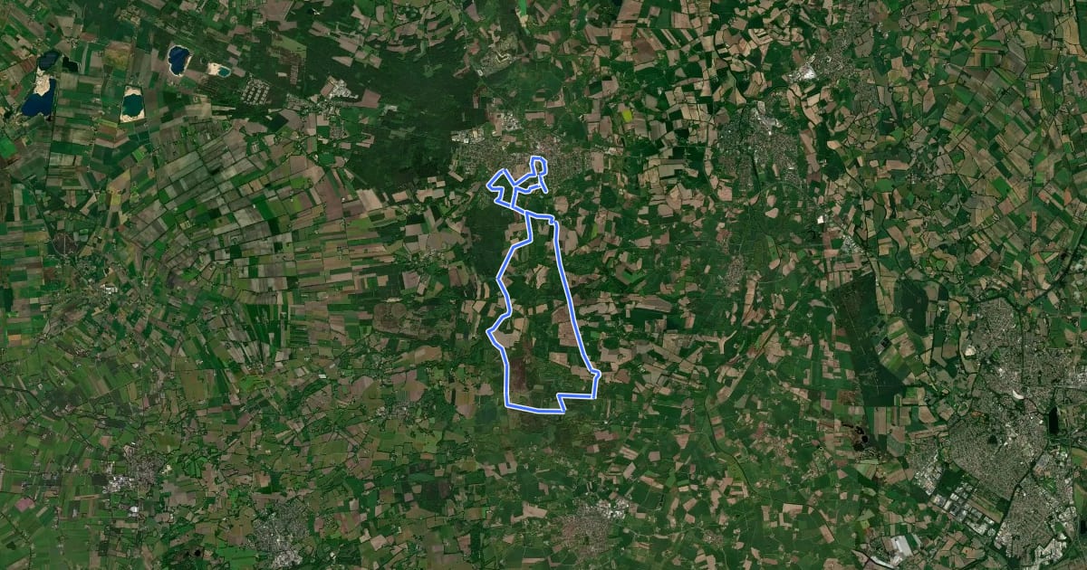 Маршрут Pickmäijerroute на спутниковом снимке