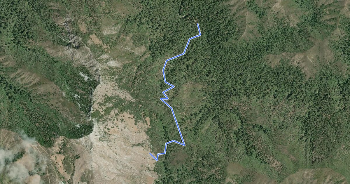Маршрут Pico Blanco Trail на спутниковом снимке