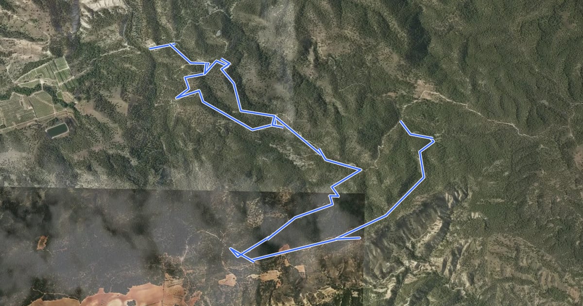 Маршрут Pico del Águila на спутниковом снимке
