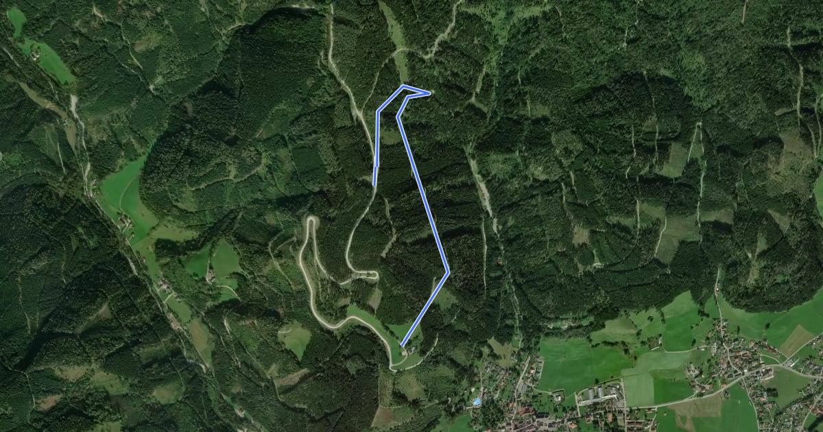 Маршрут Piererkogel Rundweg на спутниковом снимке