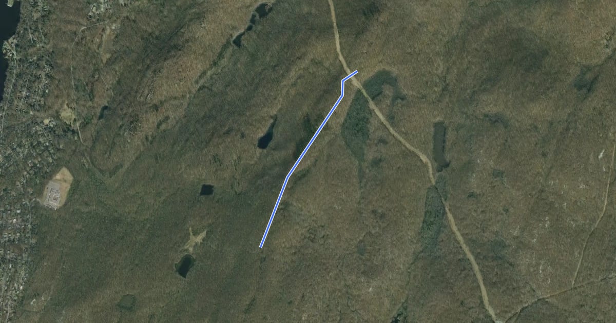 Маршрут Pierson Ridge на спутниковом снимке