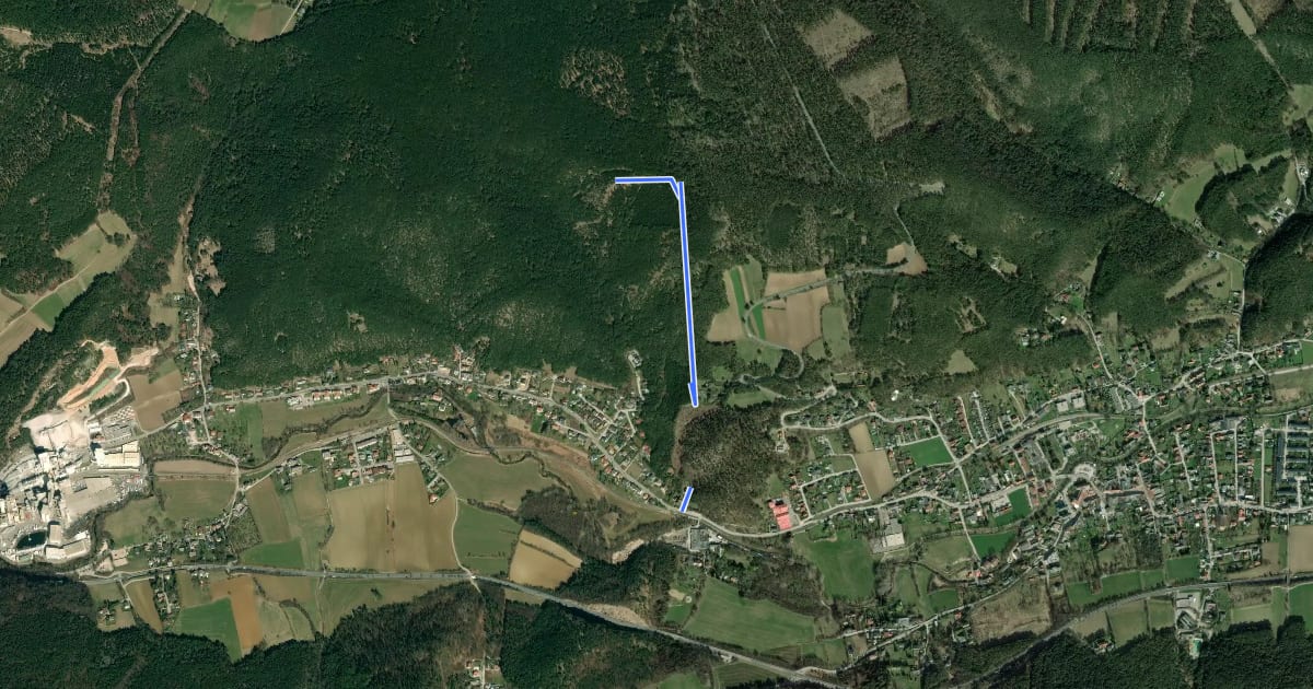 Маршрут Piesting (Bhf Dreistetten) - Florianikreuz на спутниковом снимке
