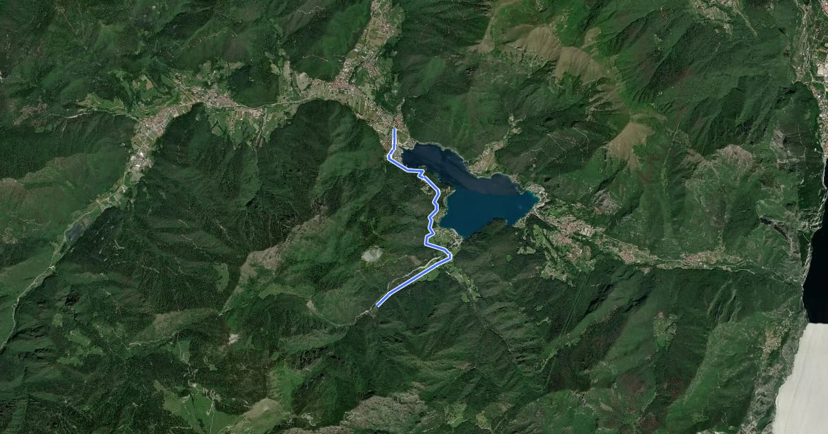 Маршрут Pieve di Ledro - Malga Cita на спутниковом снимке