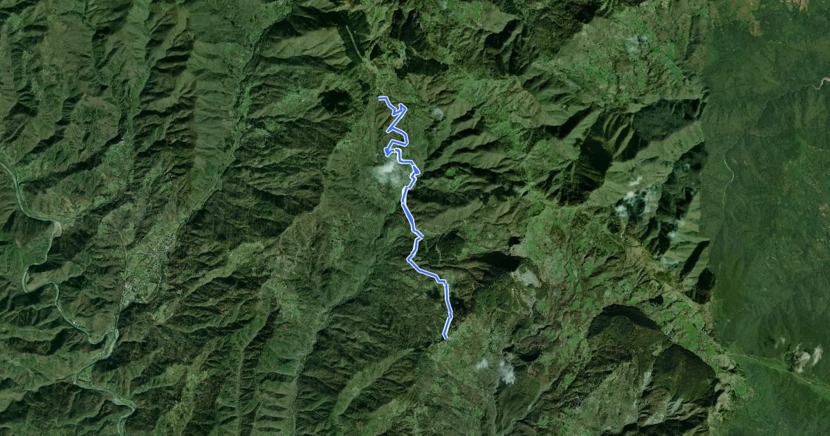 Маршрут Pieve di Zignago - Debbio - Imara - Sasseta - Valgiuncata - Torpiana - I Piani на спутниковом снимке