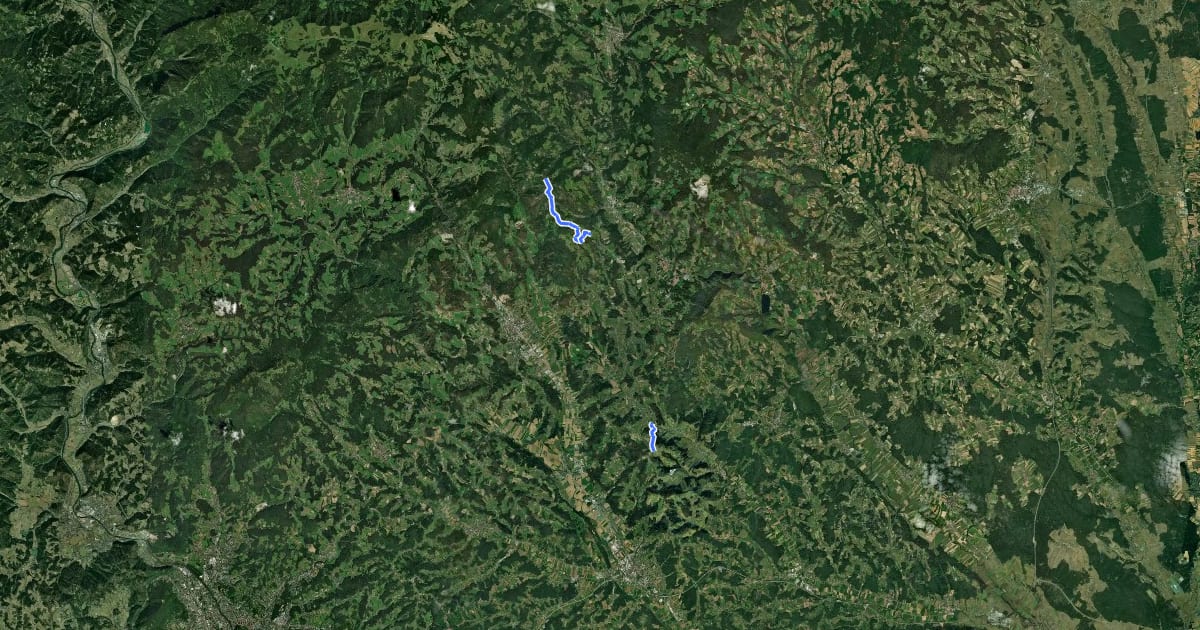 Маршрут Pilgerweg Klein Mariazell - Mariazell на спутниковом снимке