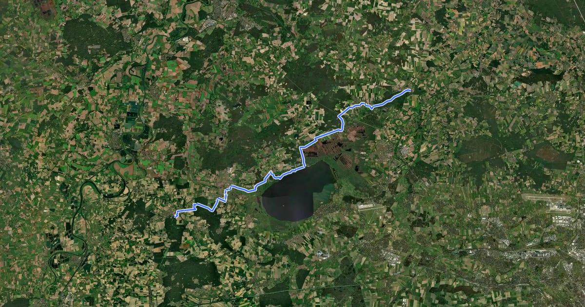 Маршрут Pilgerweg Loccum - Volkenroda: Kloster Mariensee, Nordvariante на спутниковом снимке