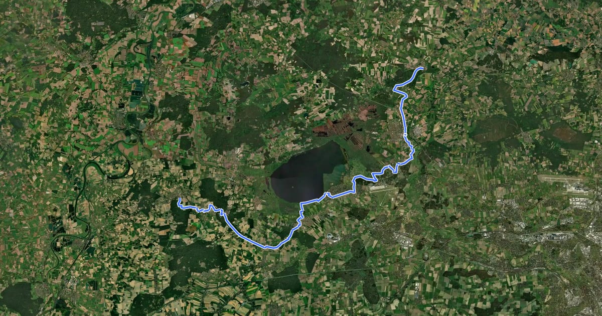 Маршрут Pilgerweg Loccum - Volkenroda: Kloster Mariensee, Südvariante на спутниковом снимке