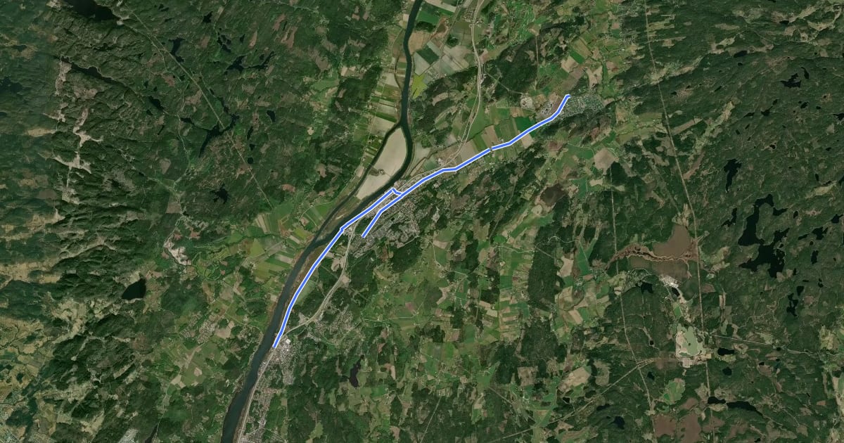 Маршрут Pilgrimsleden: Nol - Skepplanda на спутниковом снимке