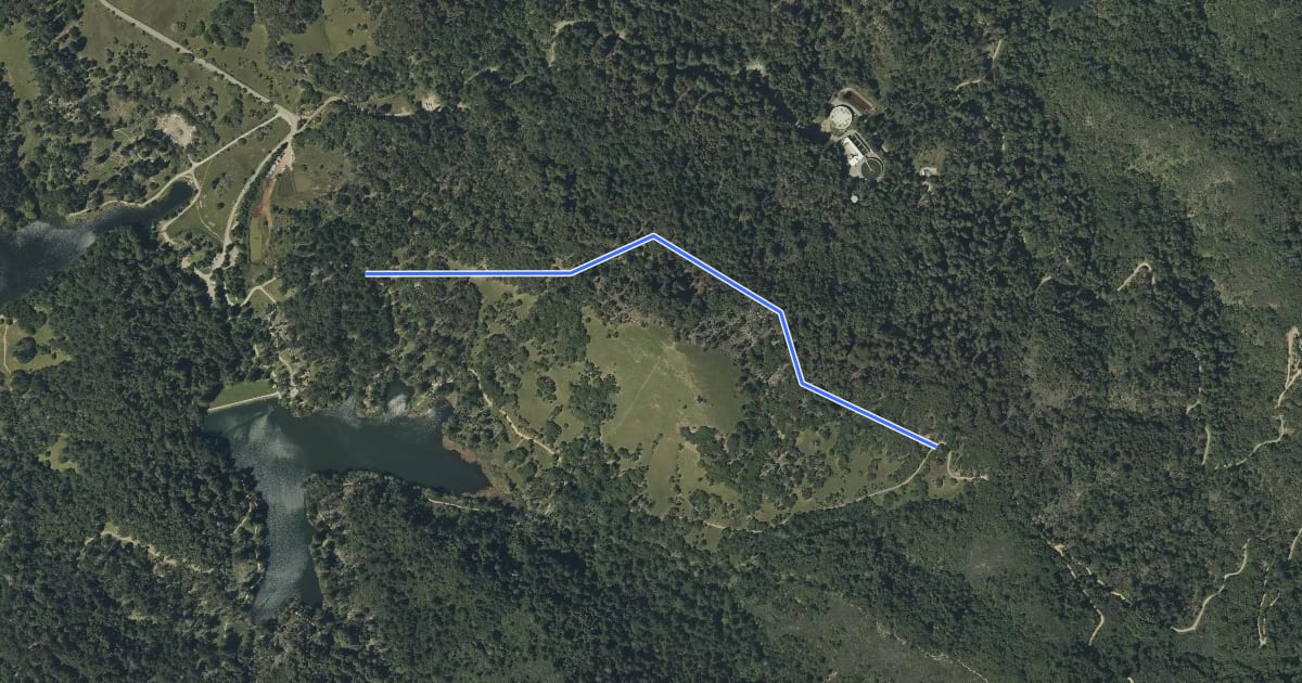Маршрут Pilot Knob Trail на спутниковом снимке