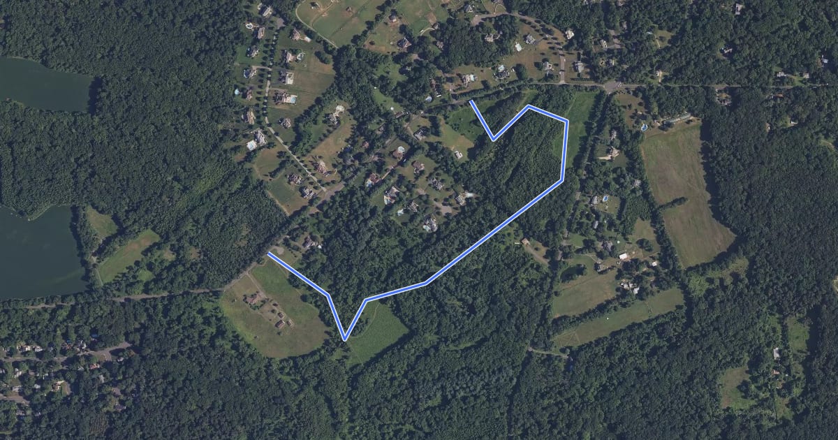 Маршрут Pine Creek Trail на спутниковом снимке