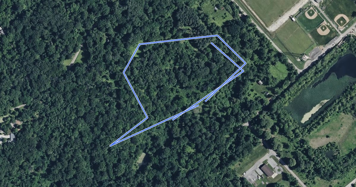 Маршрут Pine Grove Loop на спутниковом снимке