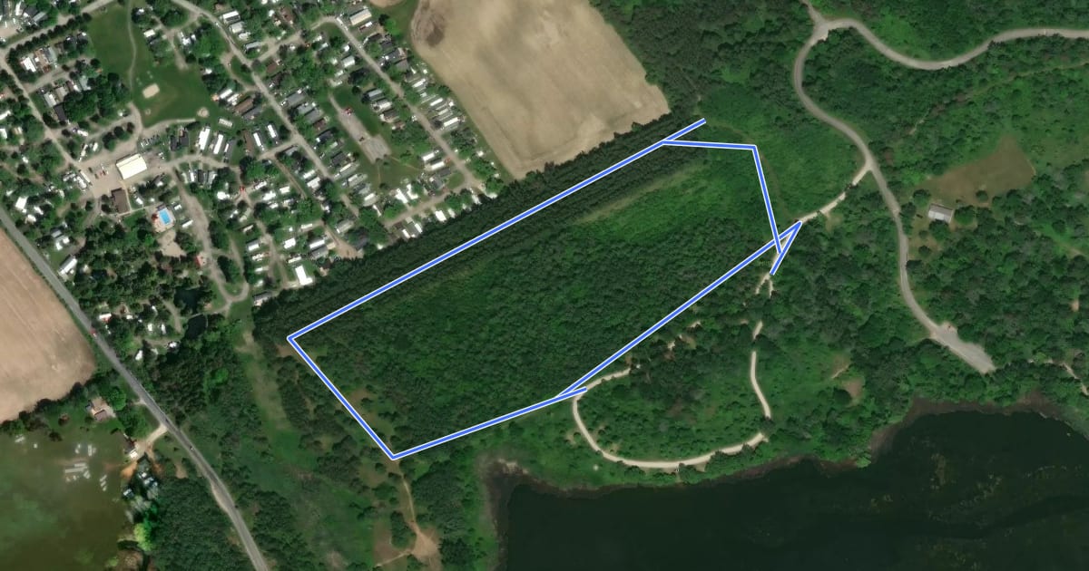 Маршрут Pine Meadow Trail на спутниковом снимке