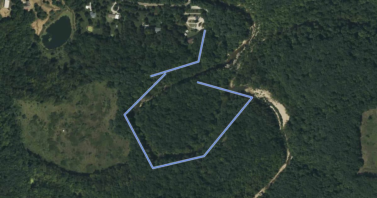 Маршрут Pinnacles Lower Loop на спутниковом снимке