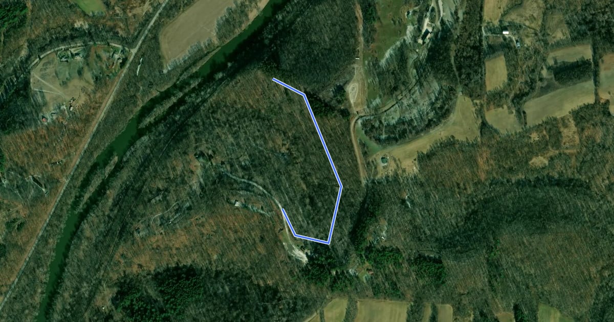 Маршрут Pioneer Point Trail на спутниковом снимке