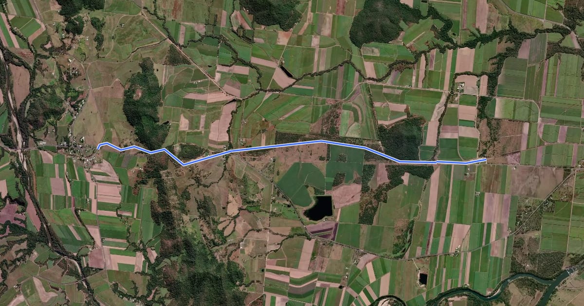 Маршрут Pioneer Valley Rail Trail на спутниковом снимке