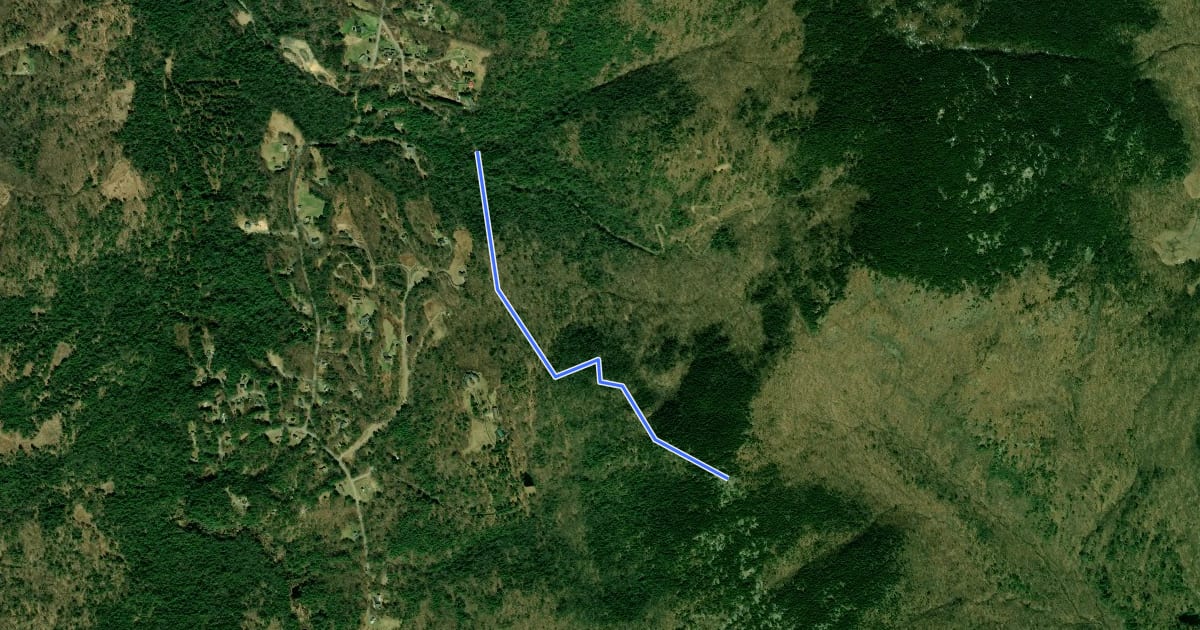 Маршрут Piper Mountain Trail на спутниковом снимке