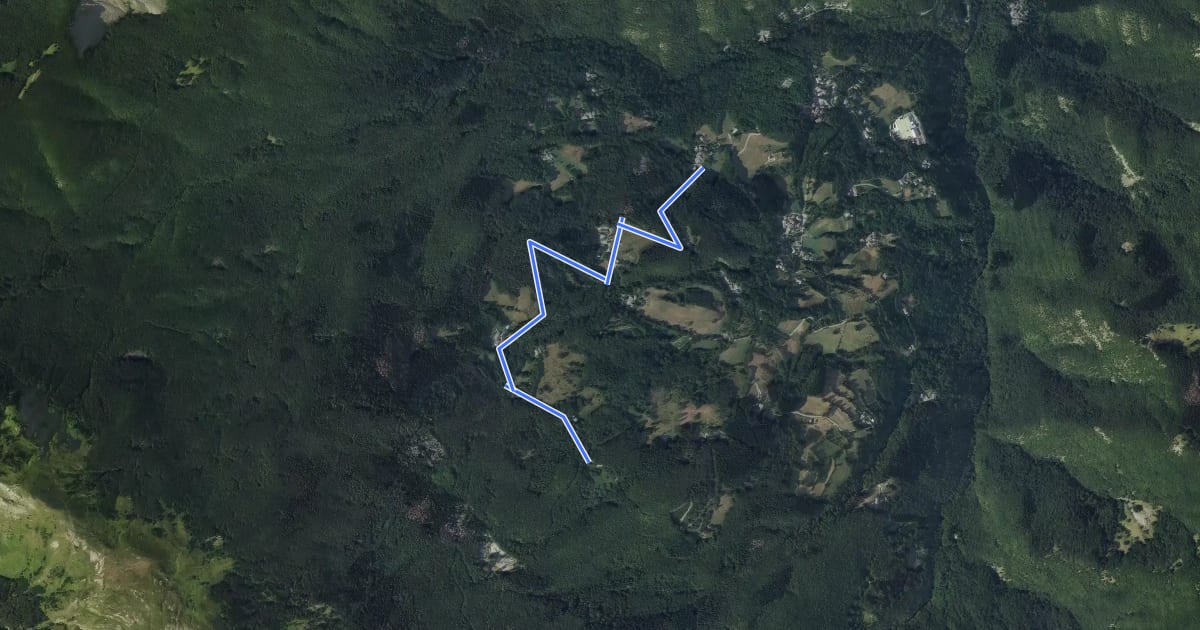 Маршрут Pippo Trail на спутниковом снимке