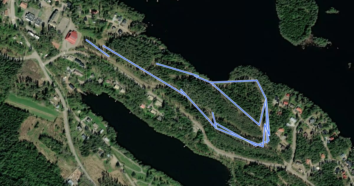 Маршрут Pirttiniemen 3 km на спутниковом снимке
