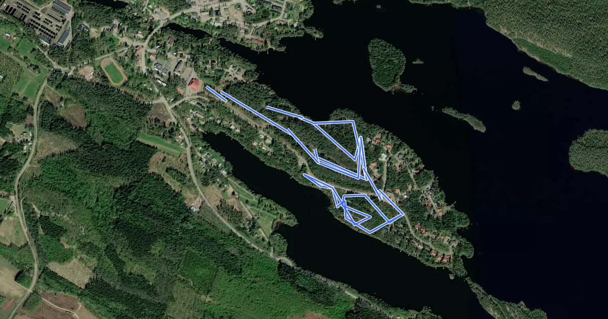 Маршрут Pirttiniemen 5 km на спутниковом снимке