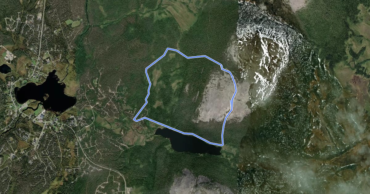 Маршрут Pirunkurun ponnistus ("Tähtipolku") на спутниковом снимке
