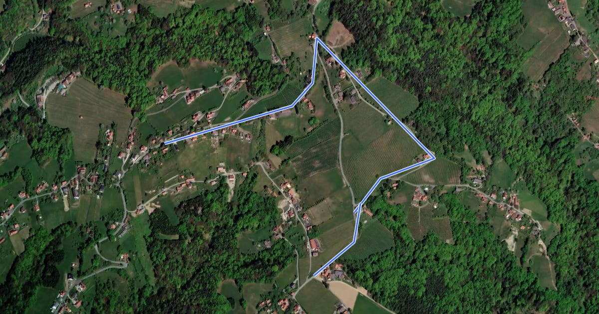 Маршрут Pisdorfer Rundwanderweg Alternative 19b на спутниковом снимке