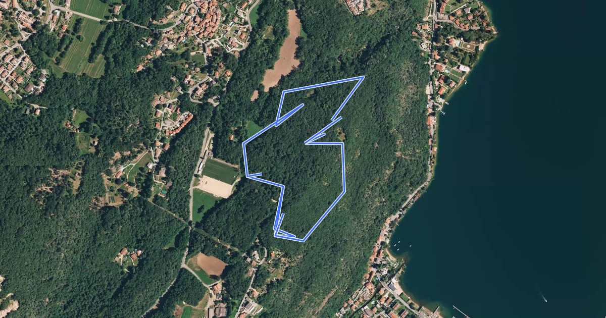 Маршрут Pista mtb XC на спутниковом снимке