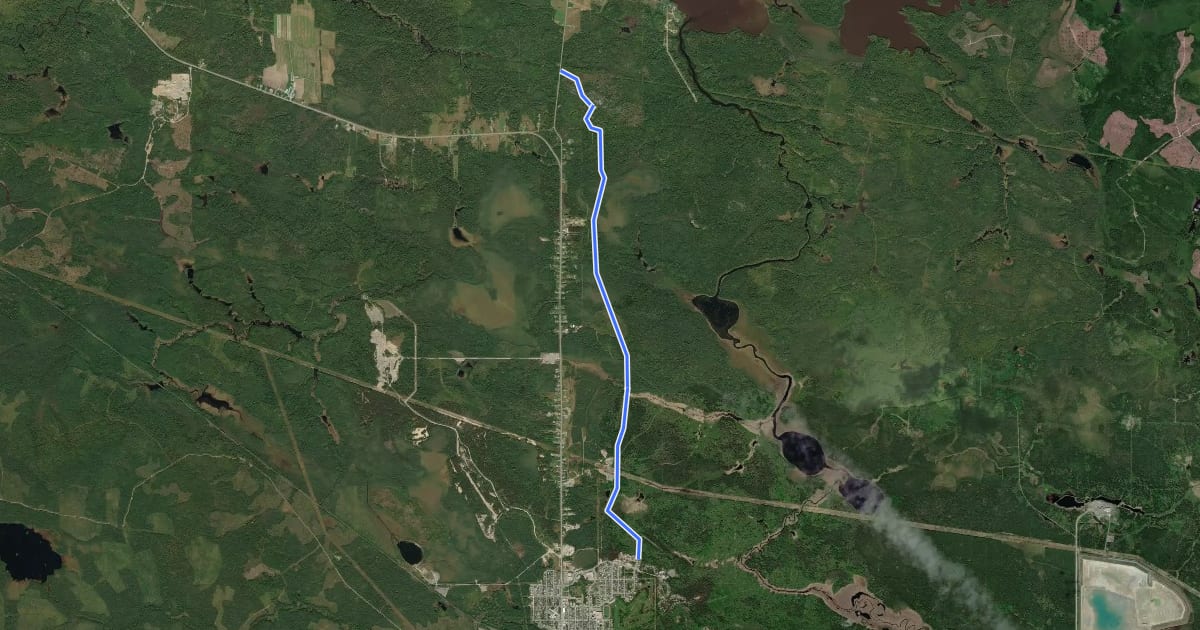 Маршрут Piste 4 Saisons на спутниковом снимке