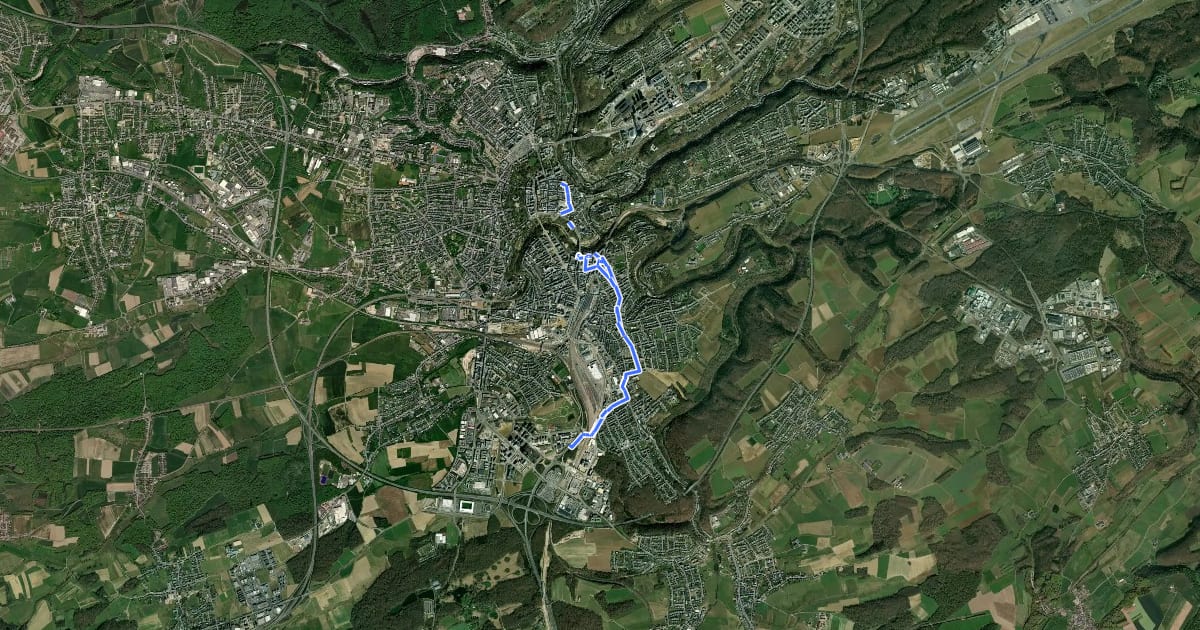 Маршрут Piste cyclable VDL Nr 05 на спутниковом снимке
