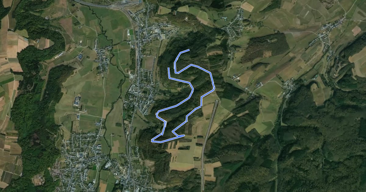 Маршрут Piste de Santé "Ausdauer" на спутниковом снимке
