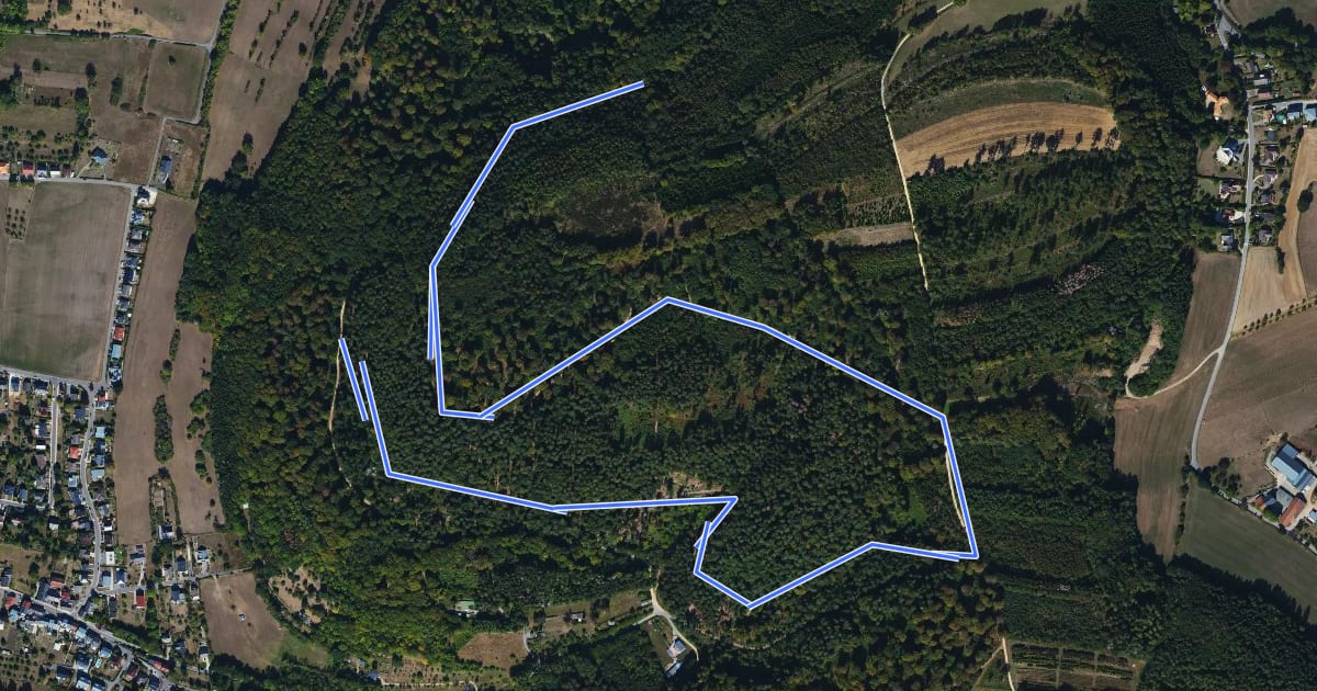 Маршрут Piste de Santé "Cross" на спутниковом снимке