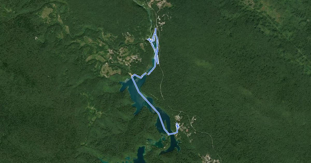 Маршрут Pješačka ruta B на спутниковом снимке