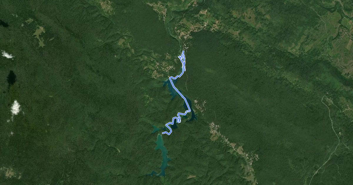Маршрут Pješačka ruta C на спутниковом снимке