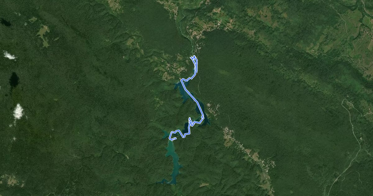 Маршрут Pješačka ruta H на спутниковом снимке