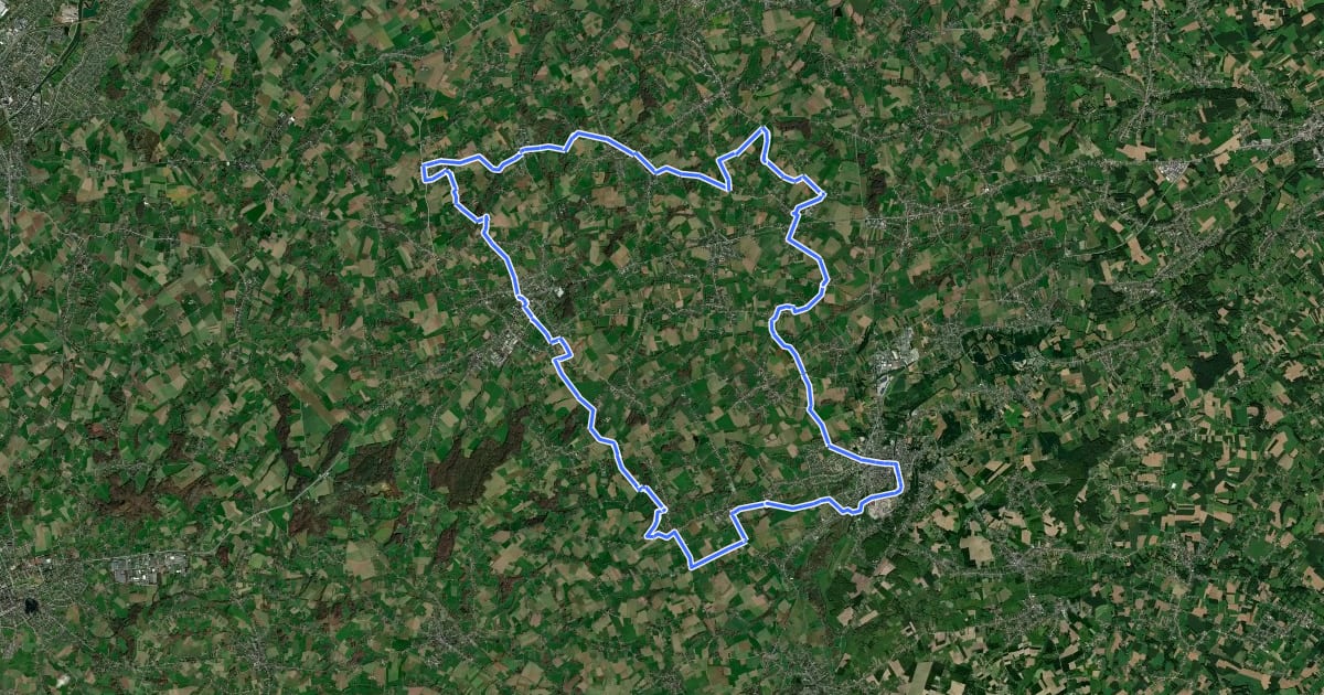 Маршрут Plan Bier - De Graal Fietsroute на спутниковом снимке