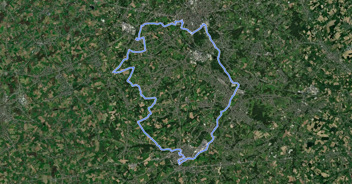 Маршрут Plan Bier - De Witkap Fietsroute на спутниковом снимке
