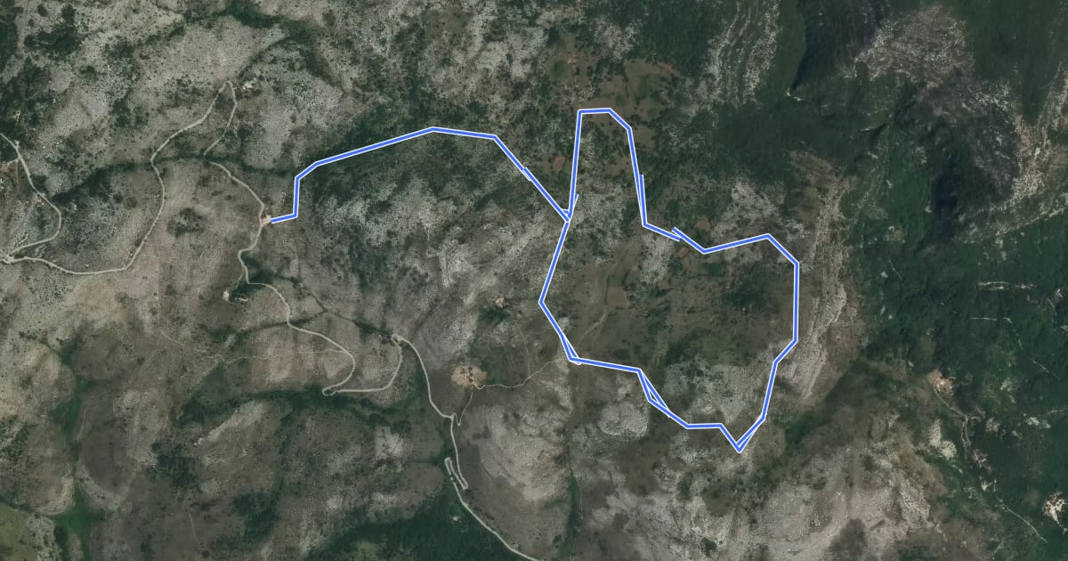 Маршрут Plan des Noves на спутниковом снимке