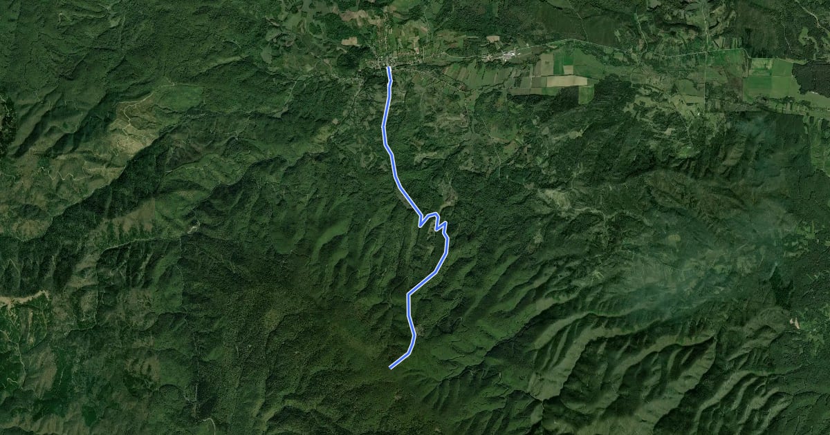 Маршрут Planinarski put 137: Voćin - Markov grob - Velebit - Straža (Točak) на спутниковом снимке