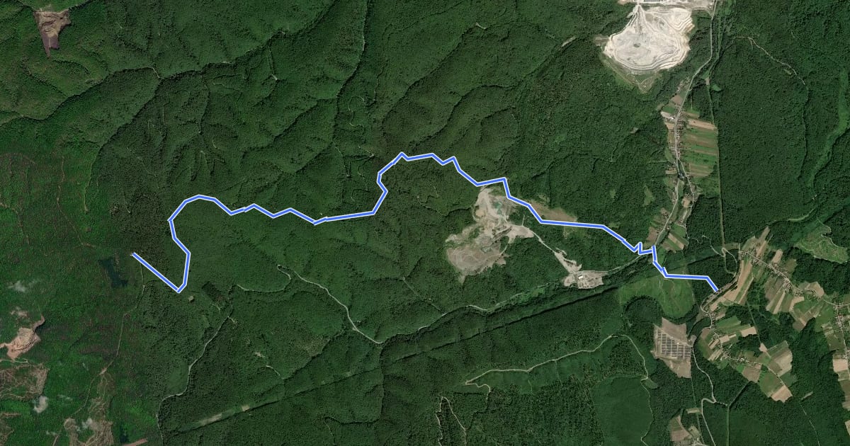 Маршрут Planinarski put 233: Londžica - Bedemgrad - Lončarski vis на спутниковом снимке