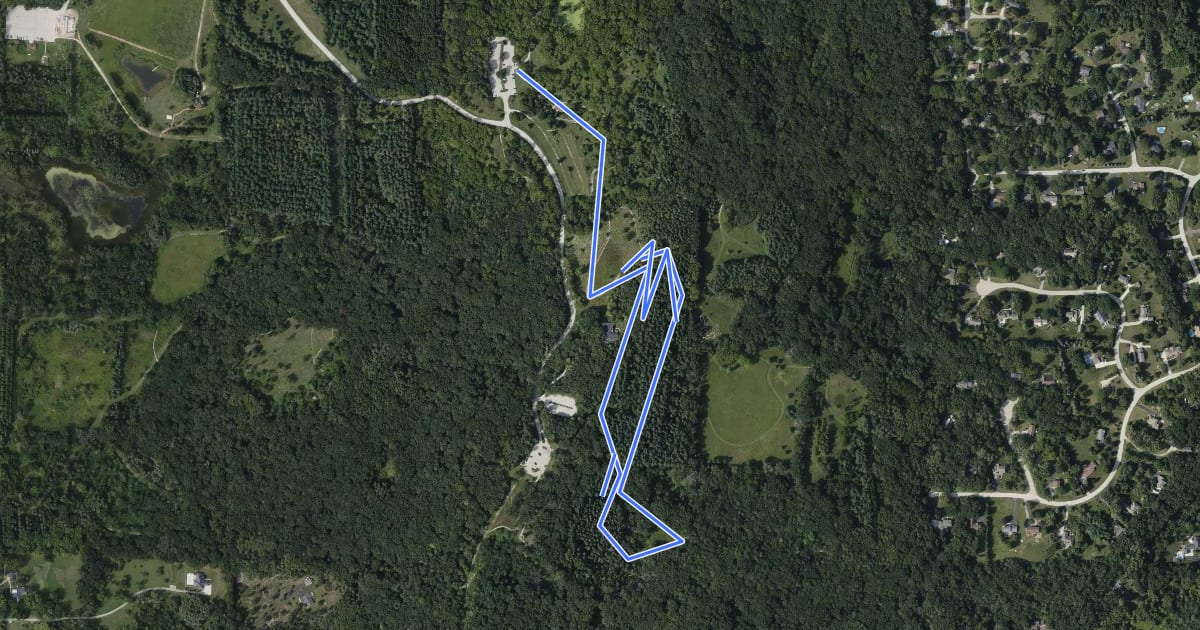 Маршрут Plantation Path на спутниковом снимке