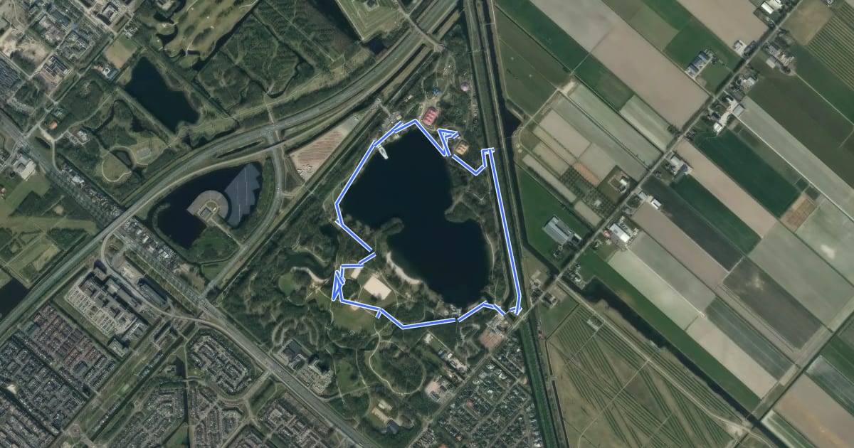 Маршрут Plasroute на спутниковом снимке